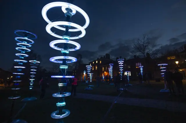 Halo | illumaphnium by artist Michael David in the grounds of Norwich Cathedral