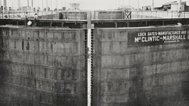 Canal de Panamá en 1913.