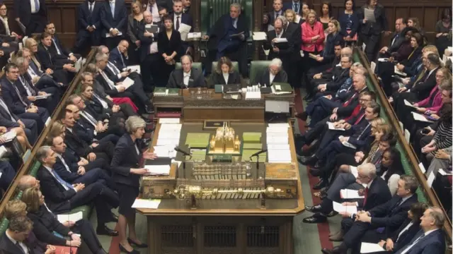 Theresa May in the Commons