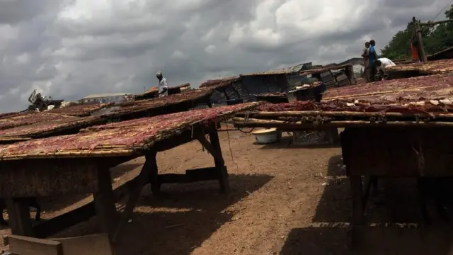 Meat sellers for Bodija market