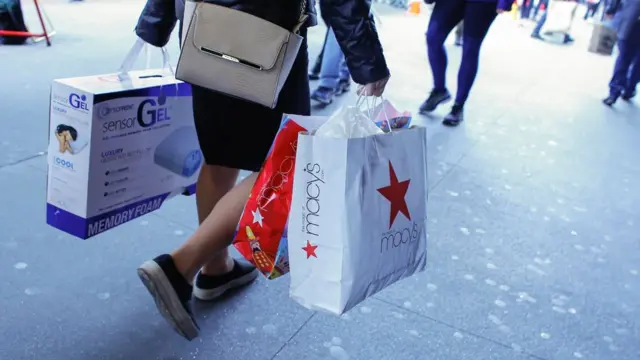 Comprador en el Black Friday de EE.UU.