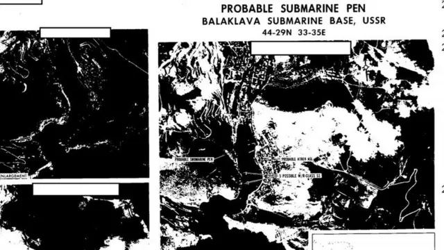Карта Балаклавы в архивах ЦРУ