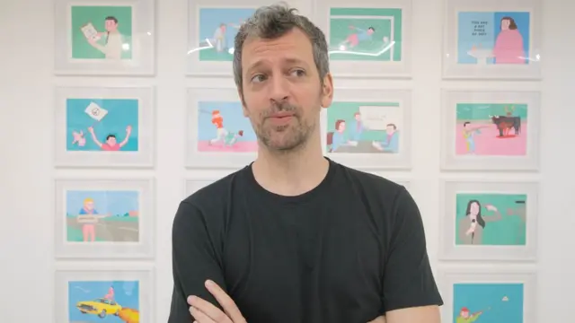 โจแอน คอเนลลา นักวาดการ์ตูนเชิงเสียดสี ชาวสเปน