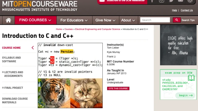 Reprodução do site do MIT
