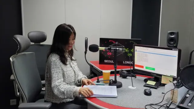 BBC 코리아와 인터뷰를 갖고 있는 이지안 씨