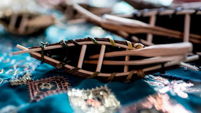 Artesanía hecha por yaganes.