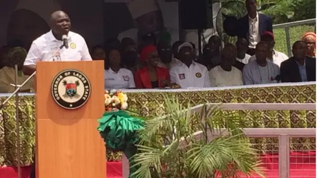 Ambode ni ibi ṣiṣi ère naa