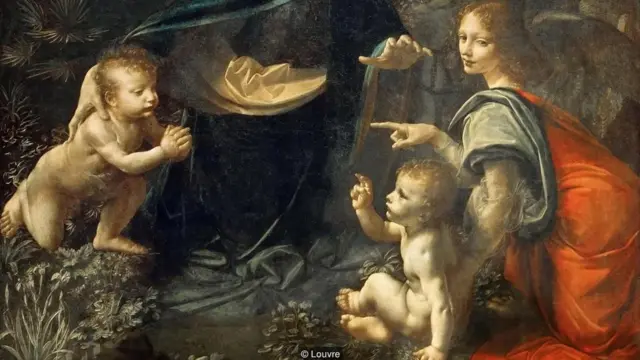 Lukisan Virgin on the Rocks