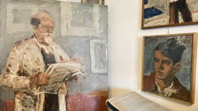 Kunove slike u stanu njegove ćerke Mire na Studentskom trgu