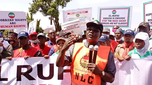 NLC ta ce babu gudu ba ja da baya har sai gwamna El-rufa'i ya janye matakinsa na sallamar ma'aikata