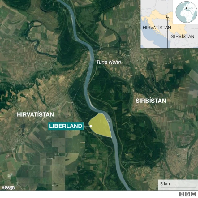 Liberland haritası