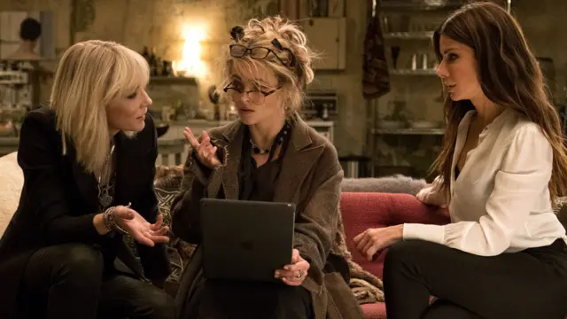 Cate Blanchett, Helena Bonham-Carter and Bullock in Ocean's 8