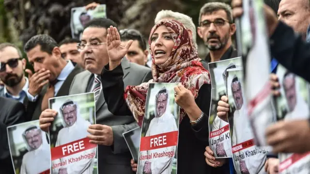 জামাল খাসোগিজ হত্যা বিচারের দাবিতে সারা বিশ্ব জুড়ে বিক্ষোভ হয়েছে।