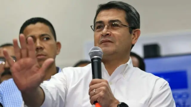 El presidente de Honduras, Juan Orlando Hernández.