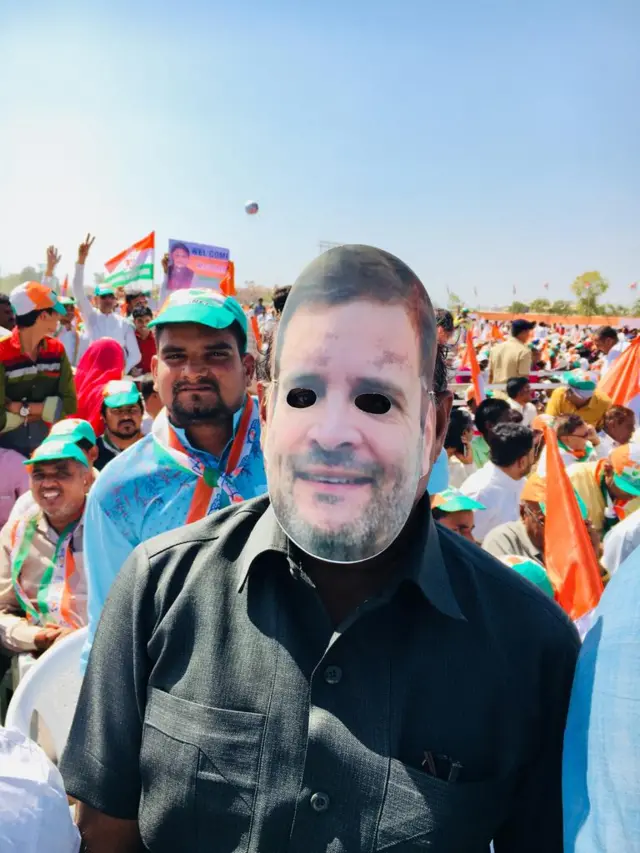 રાહુલ ગાંધીના સમર્થકની તસવીર
