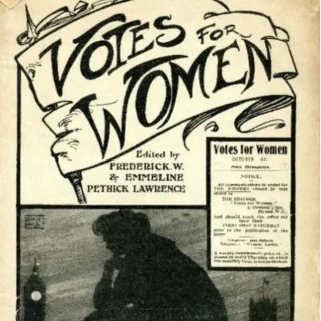 డబ్ల్యూఎస్‌పీయూ ప్రచురించిన వార పత్రిక 'ఓట్ ఫర్ విమెన్' కవర్ పేజీ.