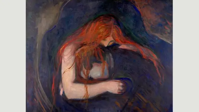 U Nemačkoj je Munk naslikao značajne slike koje ostaju njegova najpoznatija dela, uključujući Vampira i Gospu