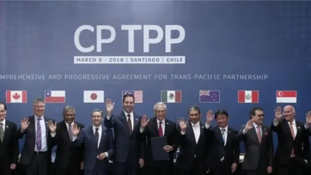 Đại diện các nước trong CPTPP ký hiệp định thương mại Thái Bình Dương