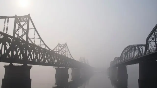 中朝边境的大桥