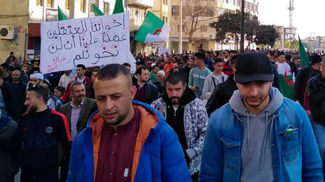 مظاهرات من الحراك الجزائري. صورة أرشيفية