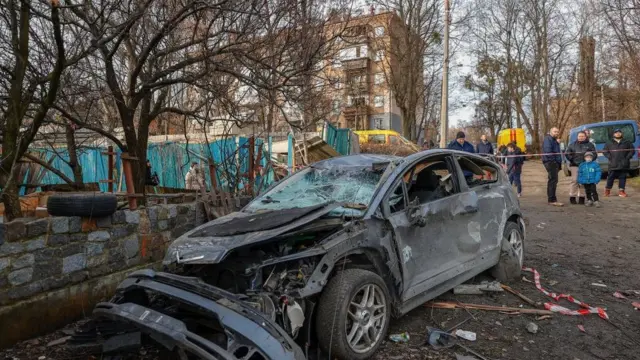 Наслідки ракетного удару по Києву 31 грудня