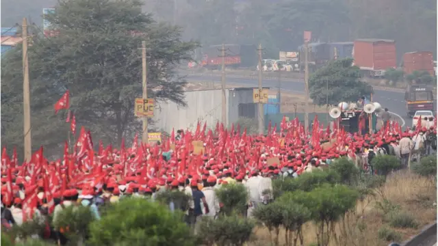భారతీయ కిసాన్ సభ, రైతులు, మహారాష్ట్ర, పాదయాత్ర