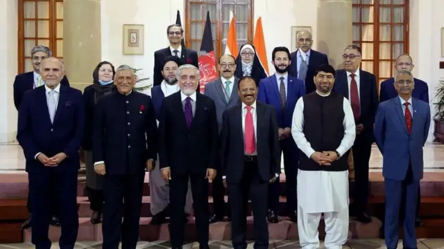 عبدالله او د هند ملي امنیت سلاکار له خپلو پلاوو سره