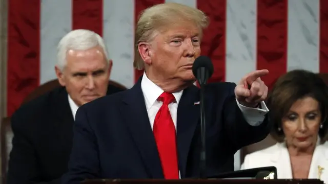 Donald Trump en el discurso del Estado de la Unión