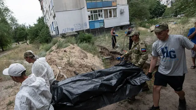 Ekshumacija ostataka u Rubežnom, 12. avgust 2022