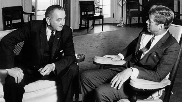 Джон Кеннеди и Линдон Джонсон