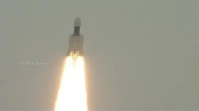Chandrayaan-2 taking off
