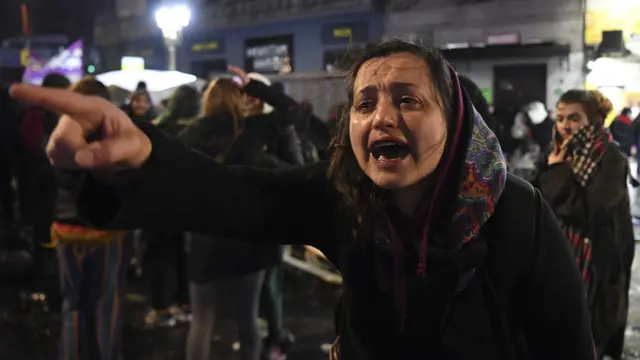 Feminista llorando
