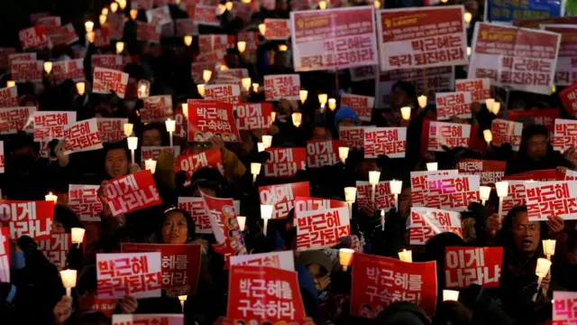 Demonstrasi di Korea Selatan