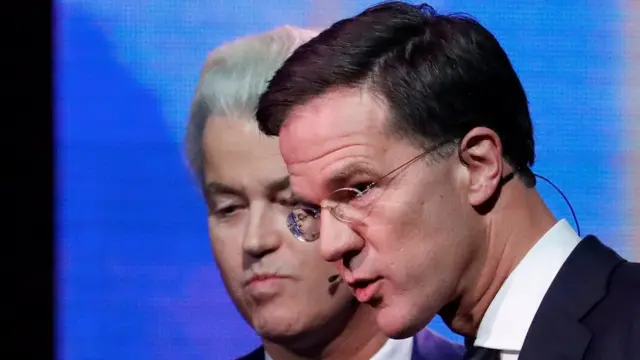 Герт Вилдерс и премьер Рютте