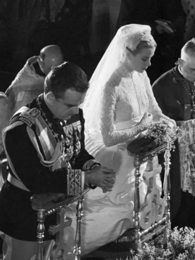 Grace Kelly y Rainiero. Foto: Corbis.