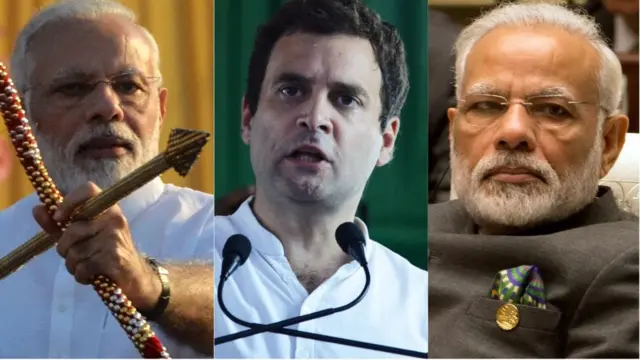 નરેન્દ્ર મોદી અને રાહુલ ગાંધી