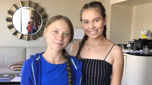 Nalleli Cobo e Greta Thunberg