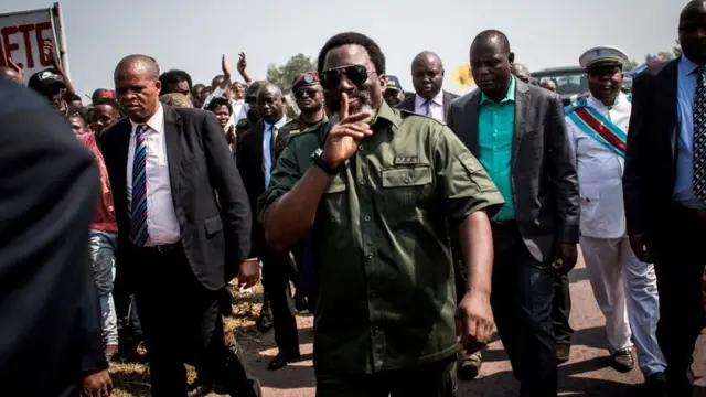 Perezida Kabila (uri imbere hagati) ari ku butegetsi guhera mu mwaka wa 2001, ubwo se Laurent-Désiré Kabila yicwaga