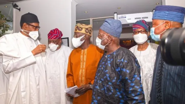 Tinubu meet wit Buhari