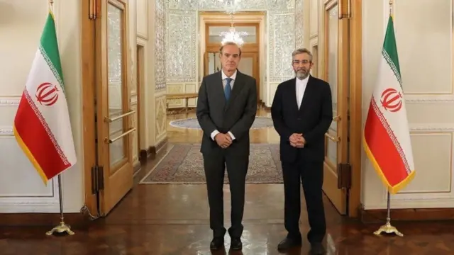 انریکه مورا، معاون مسئول سیاست خارجی اتحادیه اروپا و علی باقری کنی