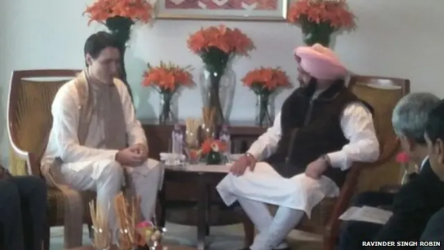 ਜਸਟਿਨ ਟਰੂਡੋ, ਕੈਪਟਨ ਅਮਰਿੰਦਰ ਸਿੰਘ