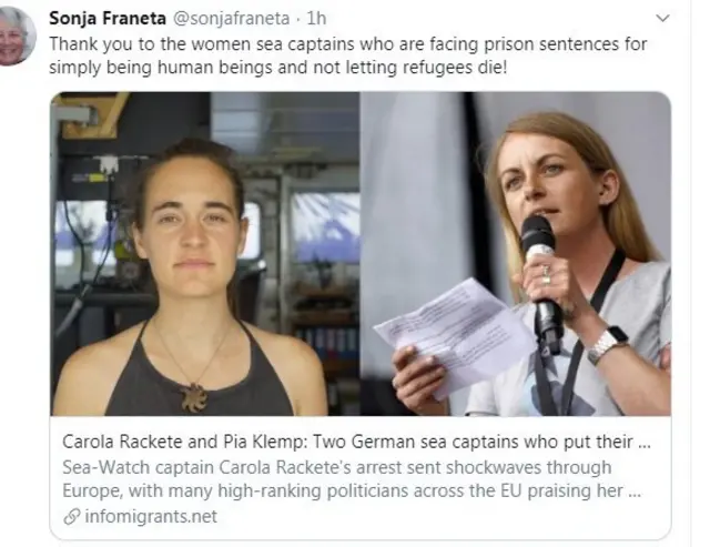 بيا كليمب وكارولا راكيتي