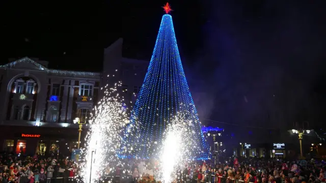 Запалення ялинки в Івано-Франківську