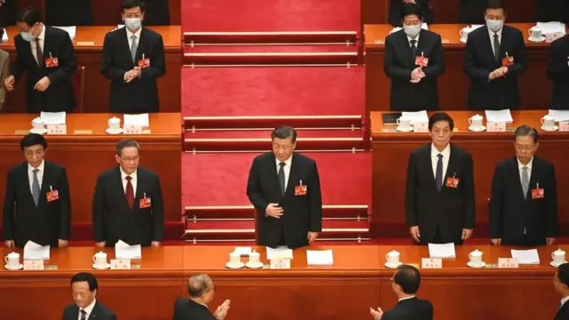 Xi Jinping, President of China, appears at the Two Sessions in Beijing.
