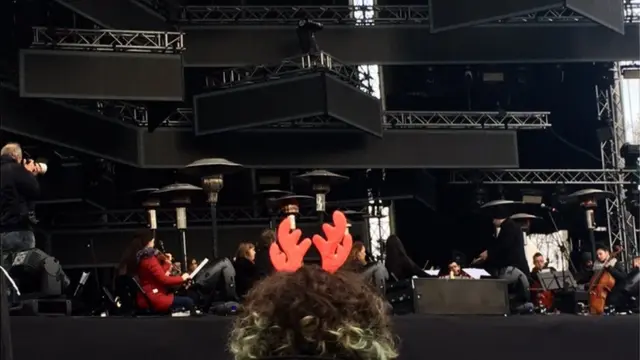 Koncert klasične muzike na platou ispred Narodne Skupštine, Beograd, 1.1.2019.