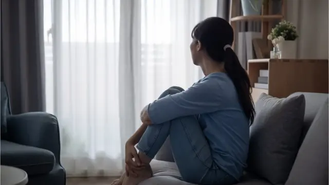 Asian lady sitting