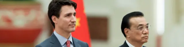 李克强与特鲁多在2017年会面