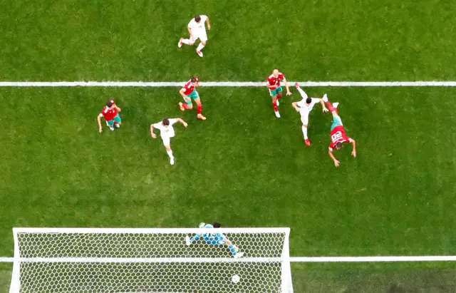 لحظه ورود توپ به دروازه مراکش