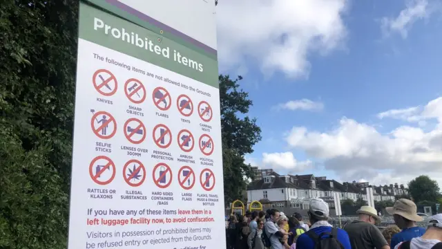 Tabla sa pravilima na Vimbldonu