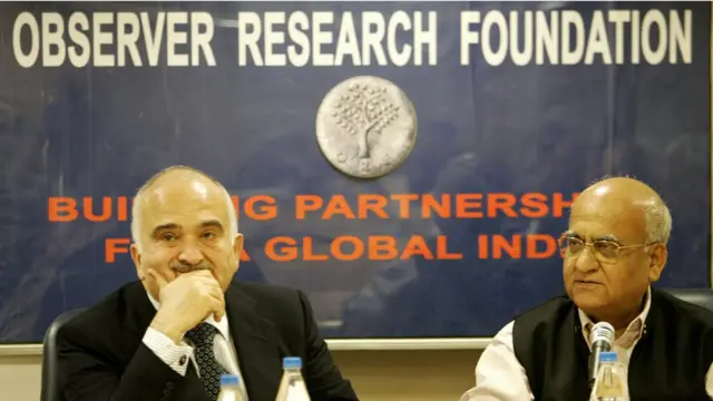 অবজারভার রিসার্চ ফাউন্ডেশন ভারতের নীতিনির্ধারণে এখন গুরুত্বপূর্ণ ভূমিকা পালন করে। প্রতিষ্ঠানটির এক অনুষ্ঠানে তৎকালীন চেয়ারম্যান আর কে মিশ্রর সঙ্গে জর্ডানের প্রিন্স হাসান বিল তালাল